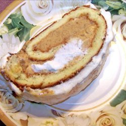 Pumpkin Ice Cream Cake Roll recipe