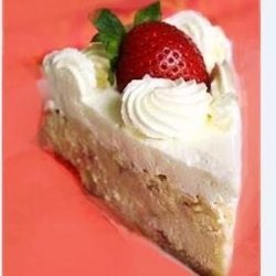Strawberry Graham Cheesecake With Chilled Cream Topping recipe