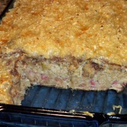 Best Rhubarb Cake Ever!!  (With Coconut Topping) recipe