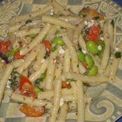 Pasta With Green Soybean Salad recipe