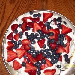 Sugar Free Red, White, and Blue Cake recipe