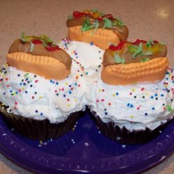 Hot Dog Cupcakes recipe