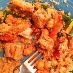Rudy's Moroccan Stewed Chicken With Couscous recipe
