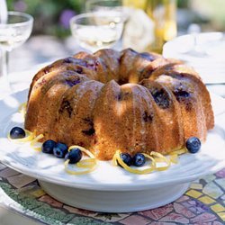 Glazed Lemon-Blueberry Poppy Seed Bundt Cake recipe