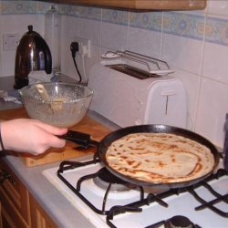 Pouring Batter for Traditional Pancakes recipe