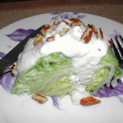 Iceberg Lettuce With Blue Cheese Dressing recipe