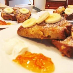 Banana Bread French Toast With Crème Fraîche recipe