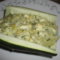 Moosewood Stuffed Zucchini recipe