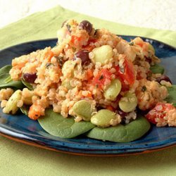 Black Bean-Quinoa Salad With Basil-Lemon Dressing recipe