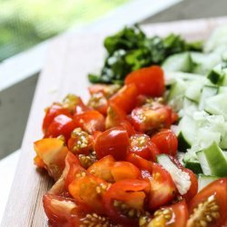 Creamy Cucumber and Tomato Salad recipe