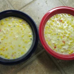 Easy and Low Fat Corn and Chicken Chowder recipe