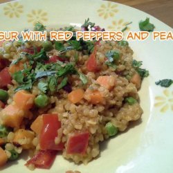 Bulghur With Red Pepper and Peas recipe