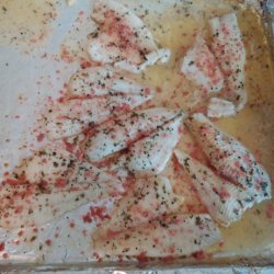Baked Sole With Bacon Topping recipe