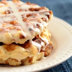Cinnamon Roll Waffles recipe