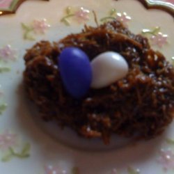 No Bake Bird's Nest Cookies recipe