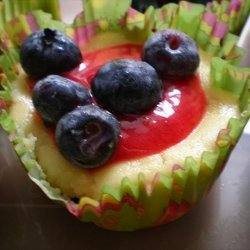 Cheesecake Cupcakes With Raspberry Sauce recipe