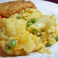 Cauliflower and Peas Au Gratin recipe