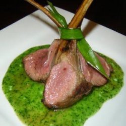Broiled Lamb Chops With Mint Pesto recipe
