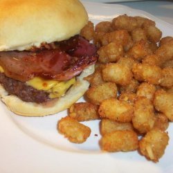 My Version of the  b.k Loaded Steakhouse Burger  recipe