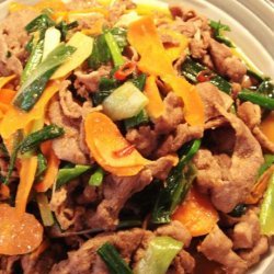 Stir-Fry Mutton With Chinese BBQ Sauce recipe