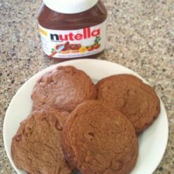 Bakery Style Cocoa Chocolate Chip Cookies (Nutella) recipe