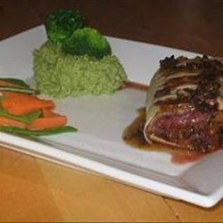 Stuffed Ostrich Fillet With Truffle Sauce recipe