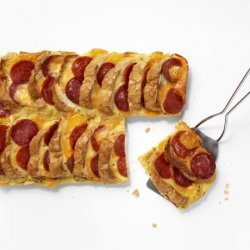 Savory Baked French Toast With Pepperoni recipe