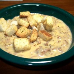 Beef and Cheddar Soup recipe