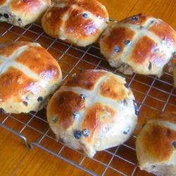 Easter Buttermilk Hot Cross Buns recipe