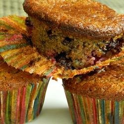Nutty Raspberry Chocolate Muffins recipe
