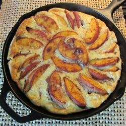 Baked Pancake with Peaches recipe