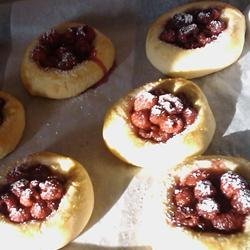 Raspberry Vatrushka Buns recipe