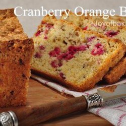Moist Cranberry Orange Bread recipe