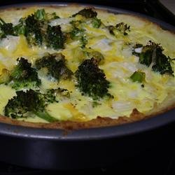 Broccoli Quiche with Mashed Potato Crust recipe