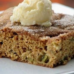 Rhubarb Stir Cake recipe