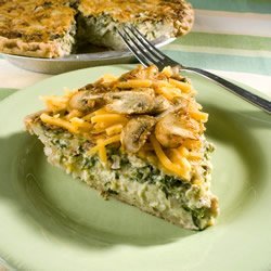 Belle and Chron's Spinach and Mushroom Quiche recipe