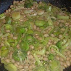 Leek and Bean Side Dish recipe