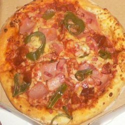 Ham and Chile Brunch Pizza recipe