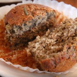 Peels-Inspired Buckwheat and Oat Bran Rosemary Lemon Muffins recipe