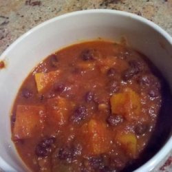 Butternut Squash & Black Bean Chili recipe