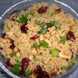 Couscous With Curry, Cranberries and Toasted Pine Nuts recipe