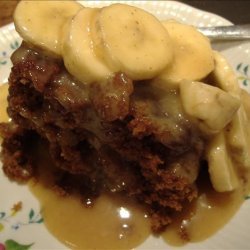Gingerbread With Warm Cinnamon Bananas and Rum recipe