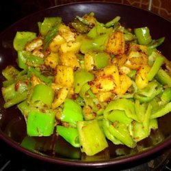 Capsicum  (Bell Peppers) and Potato Masala recipe
