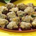 Artichoke and Cheese Stuffed Mushrooms (Rachael Ray) recipe