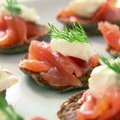 Blinis with Creme Fraiche and Smoked Salmon (Ina Garten) recipe