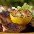 Butterflied Chicken with Thyme, Lemon and Garlic (Bobby Flay) recipe