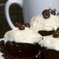Chocolate Cupcakes with Coffee Cream Filling (Paula Deen) recipe