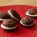 Chocolate Drop Cookies with Caramelized White Chocolate Filling (Alexandra Guarnaschelli) recipe