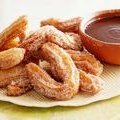 Cinnamon Churros with Mexican Chocolate Dipping Sauce (Guy Fieri) recipe