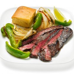 Coffee-Rubbed Steak With Peppers and Onions (Food Network Kitchens) recipe